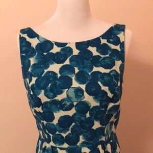 Anthropologie teal shift dress, size 8.